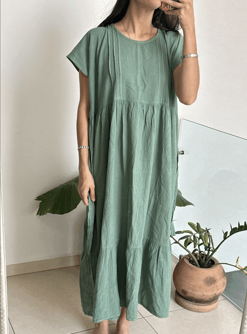 Vestido Orquidea Verde Sage - Imagen 4